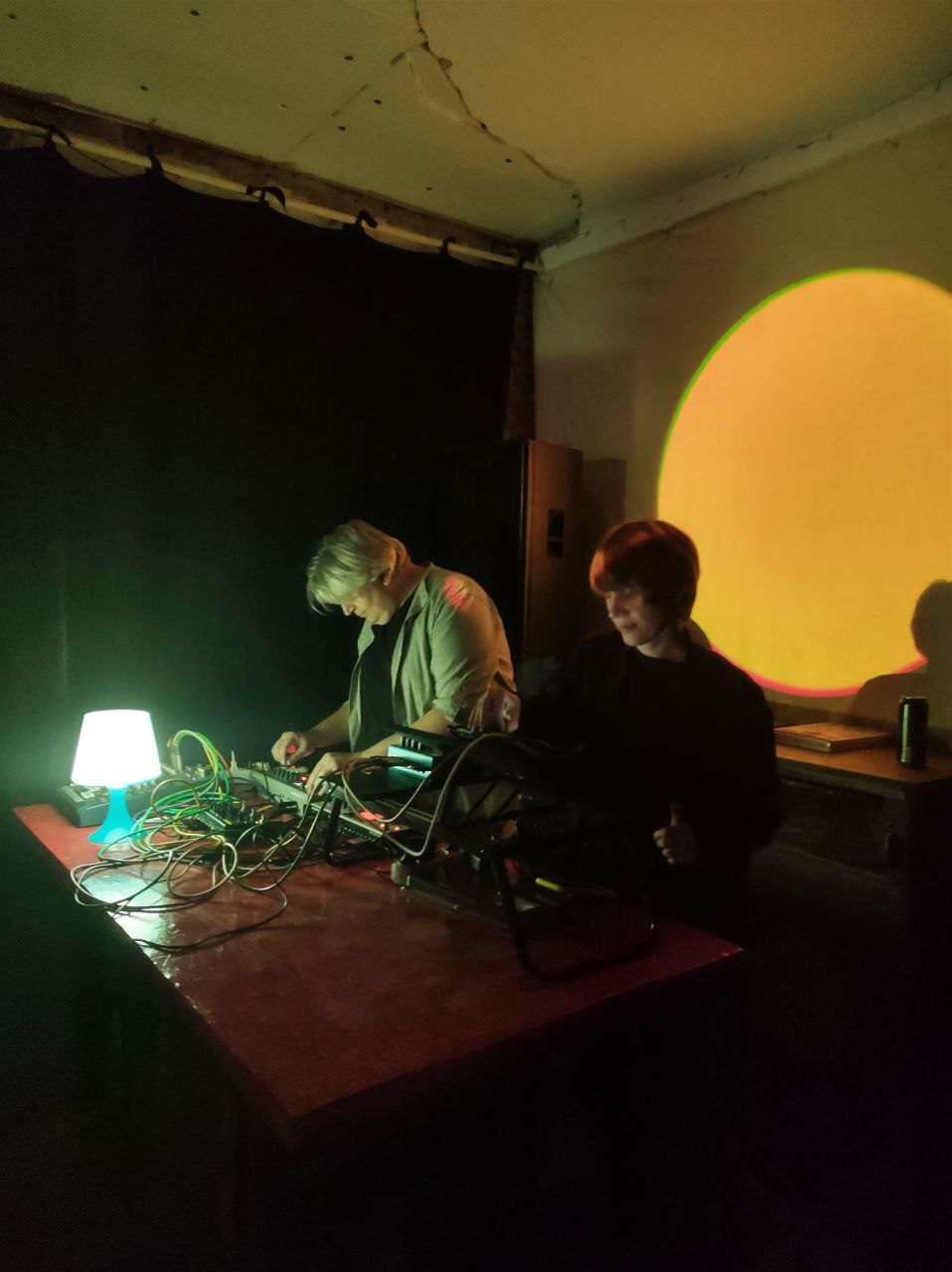 Nika and Artem in the Lab